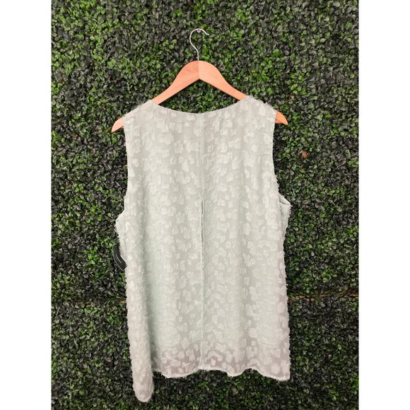 NWT Alfani mint color sleeveless blouse women’s size XXL - Picture 4 of 5